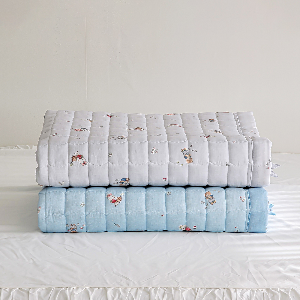 아르떼베딩 꼬마토끼모모 키즈 모달 침대패드 알러지케어 먼지없는 어린이 고정밴드패드 SS