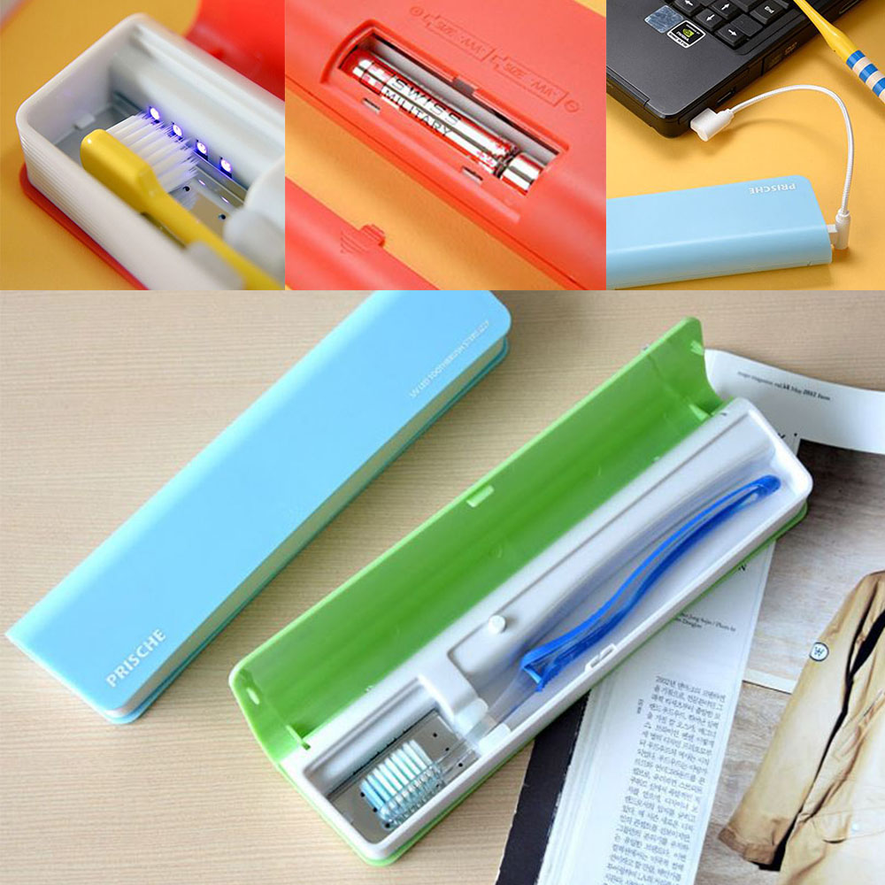 반영구 UV 칫솔살균기 led 강력 살균 슬림형 색상랜덤