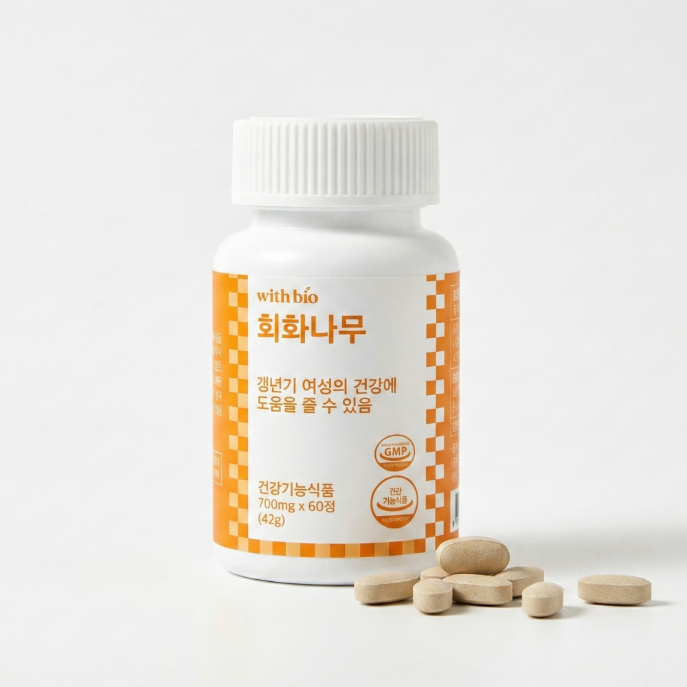 여자 갱년기 증상 열감 홍조 완화 갱년기 보조제 60정, 1개 - 상품 이미지