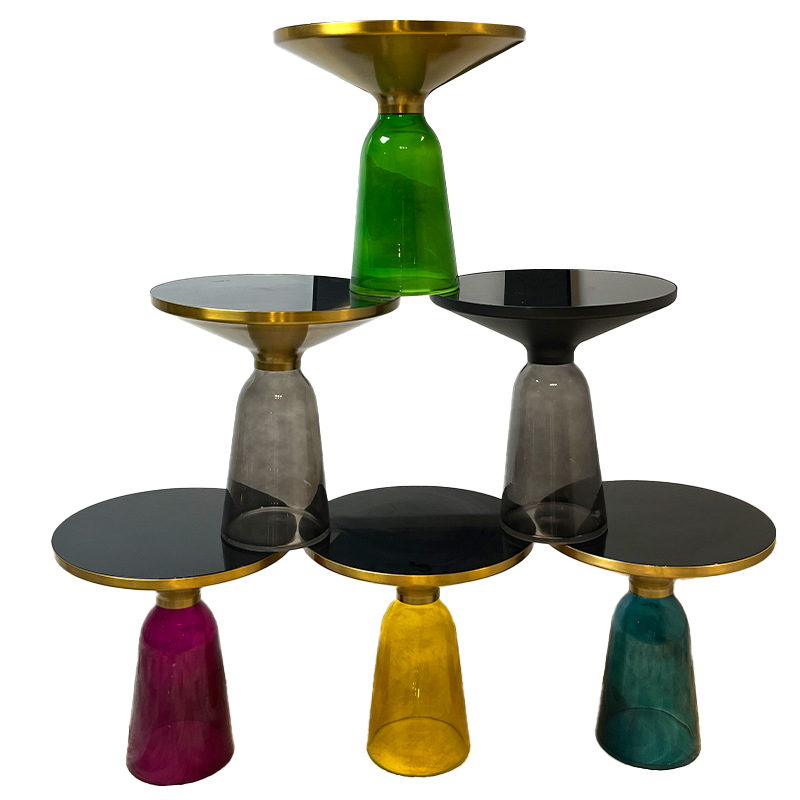 벨 사이드 테이블 거실 소파 유리 침대 옆 협탁 Bell Side Table A