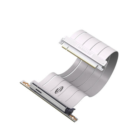 PCIe 5.0 라이저 케이블 화이트 90도 200mm 그래픽카드연결 메인보드액세서리