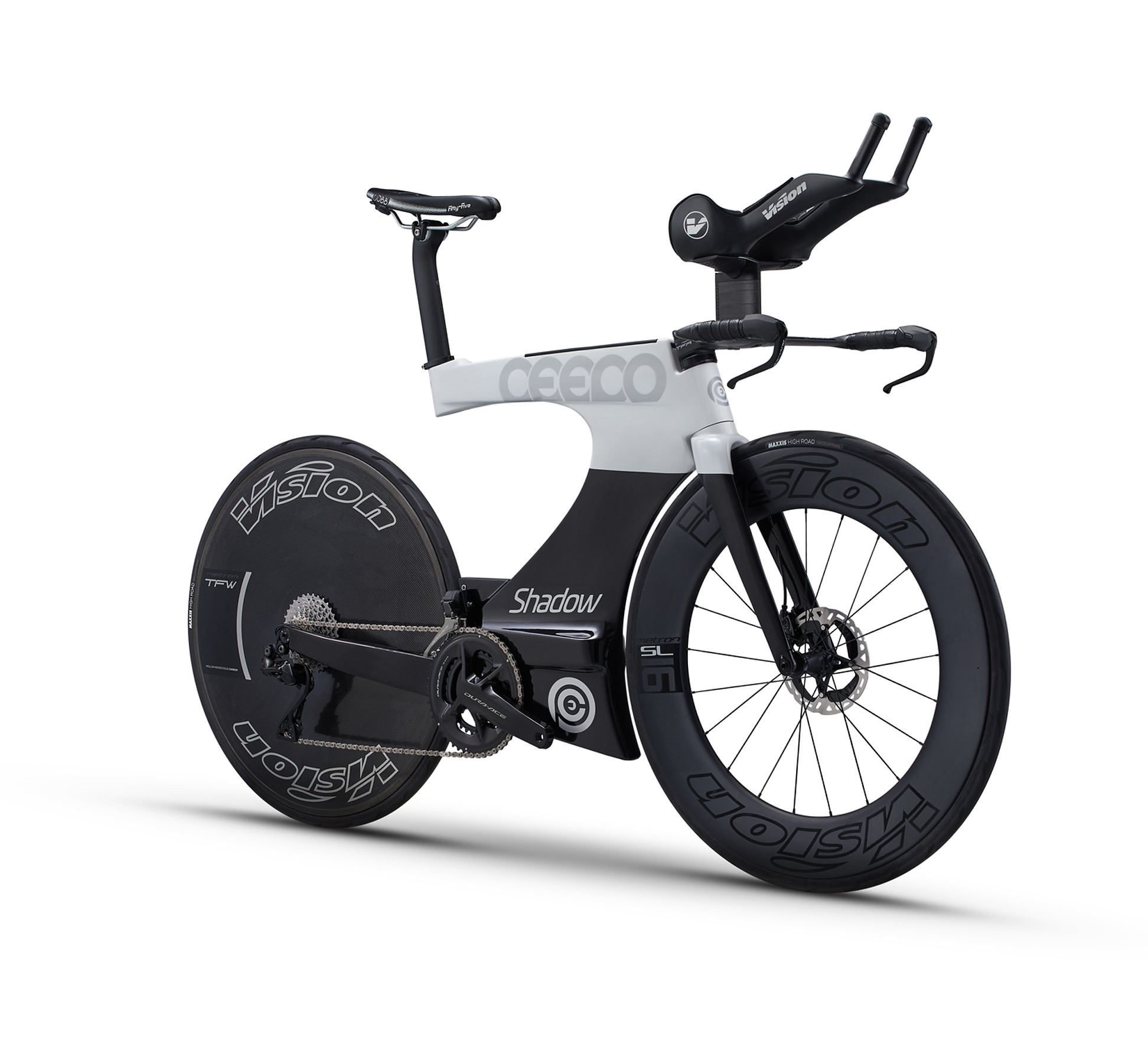 CEEPO 시포 쉐도우 트라이애슬론 철인 자전거 프레임셋 화이트블랙 - 상세 이미지 2