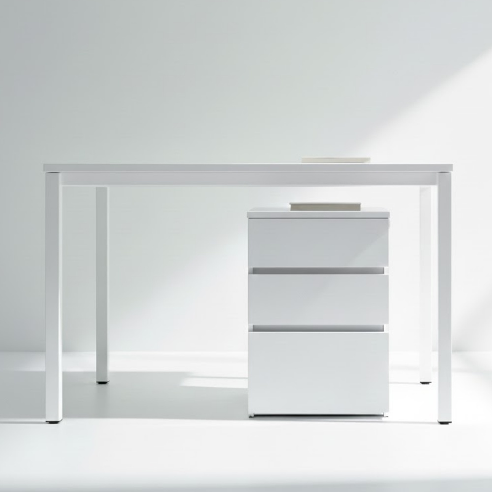 책상 서랍장 책상 서랍 선반 데스크 프린터기 받침대 3단