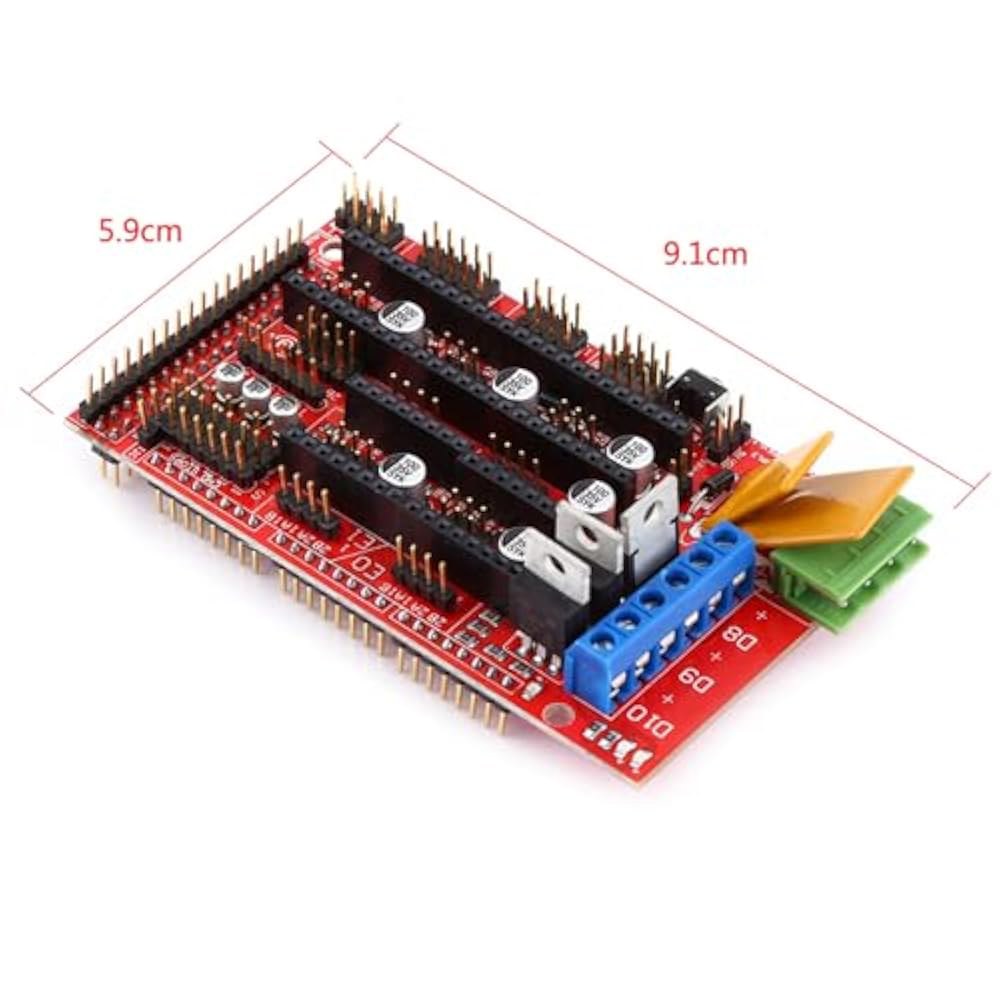RAMPS 1.4, 3D 프린터 1.4 컨트롤러 + R3 A4988, 히트 싱크 USB 캘브 점퍼 키트 포함 - 상세 이미지 2