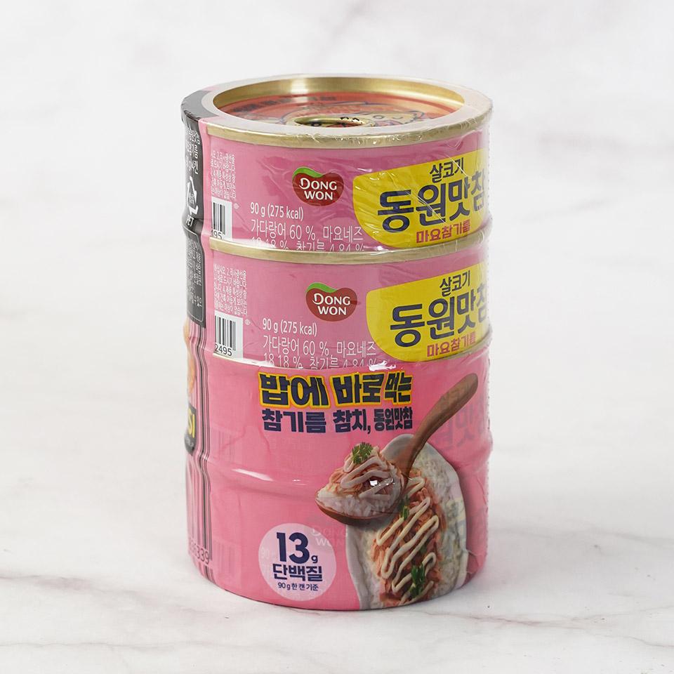 메가마트 동원 맛참 마요참기름 90gx4 - 상품 이미지