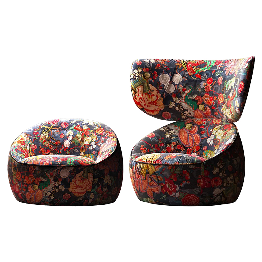 플로럴 판타지 빈백 인테리어 1인용 소파