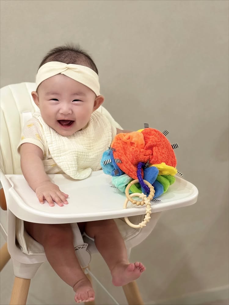 쎄씨 바스락 볼 영 유아 장난감 아기 미니 촉감 시각 청각 발달 놀이 공 백일 돌 선물 - 상세 이미지 5