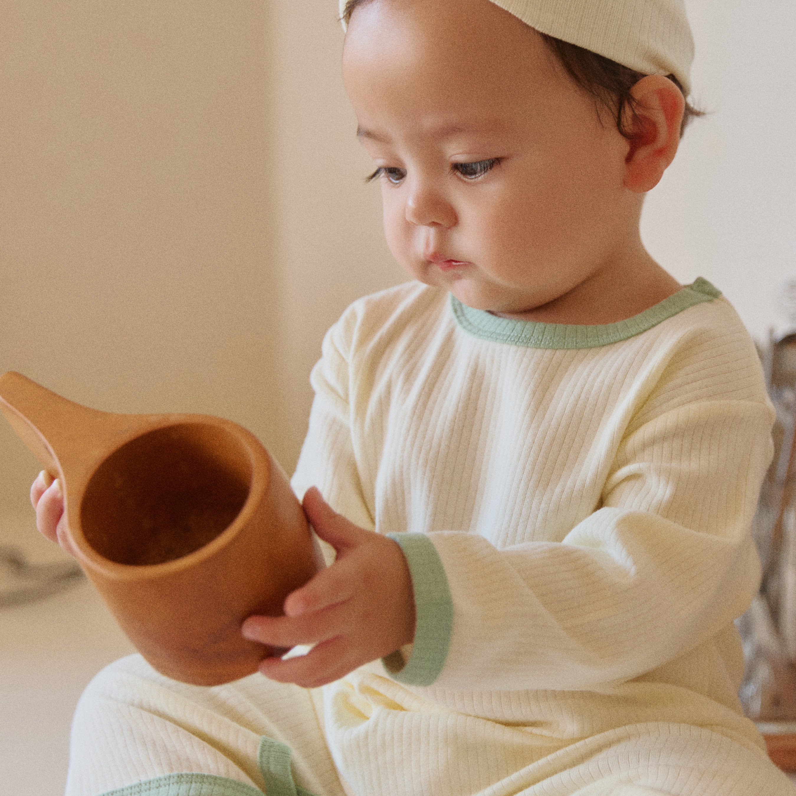 로라밤 텐션 모달 골지 바디슈트 아기 내복 50일 100일 돌 촬영 봄 가을 겨울