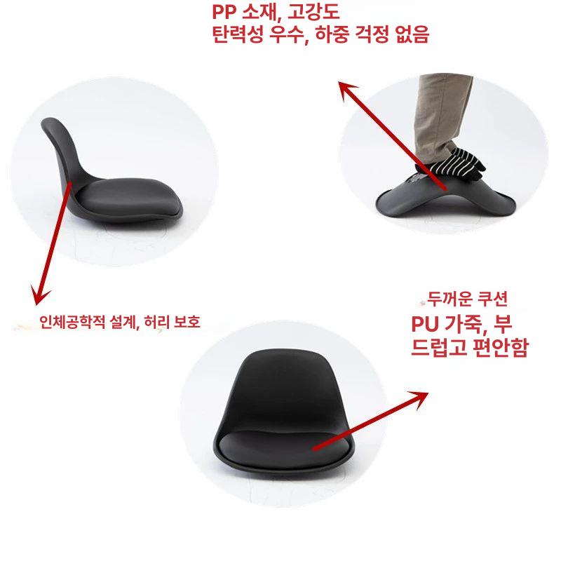 바테이블 등받이 바의자 높이조절 회전 바체어 카페 홈바 스툴 캐스터 하이 블루 - 상세 이미지 3