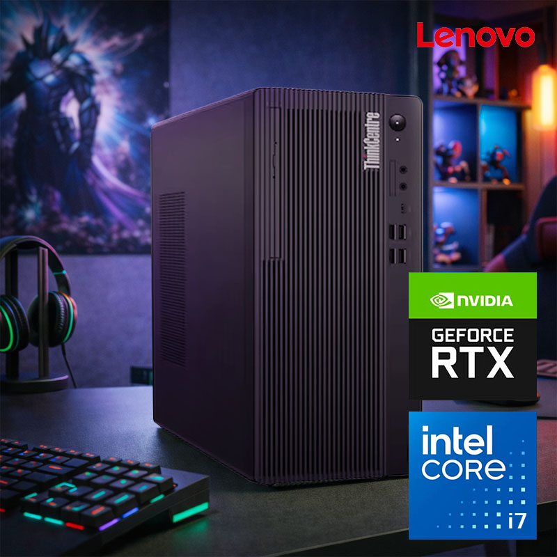 납품취소 박스미개봉 최강 게이밍PC 레노버 씽크센터 M70t G5 코어i7(14세대) 램 32G SSD 512G RTX 3050 탑재 윈도우11 프로 - 메인 이미지