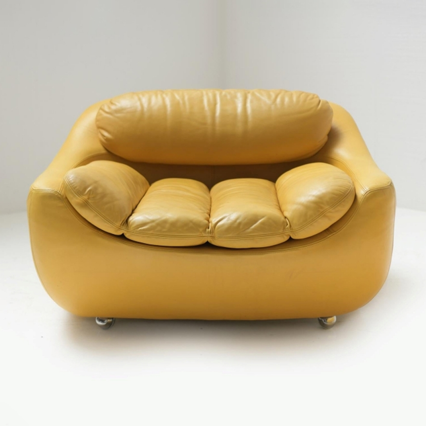 컴포트 라운지 가죽 소파 인테리어 1인용 쇼파