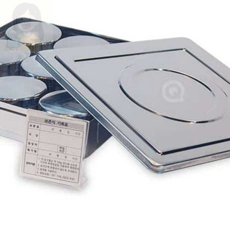 사각 보존식용기 원형 9P 식중독예방음식관리용품 음식보관용기