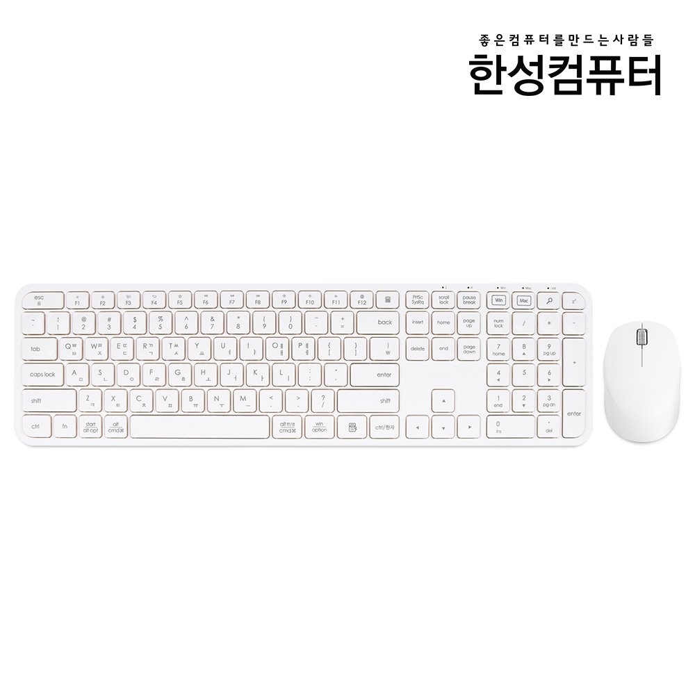 한성컴퓨터 키보드 마우스 세트 무선 키마 콤보 LKM500 키압낮은 저소음 사무용 - 상세 이미지 3