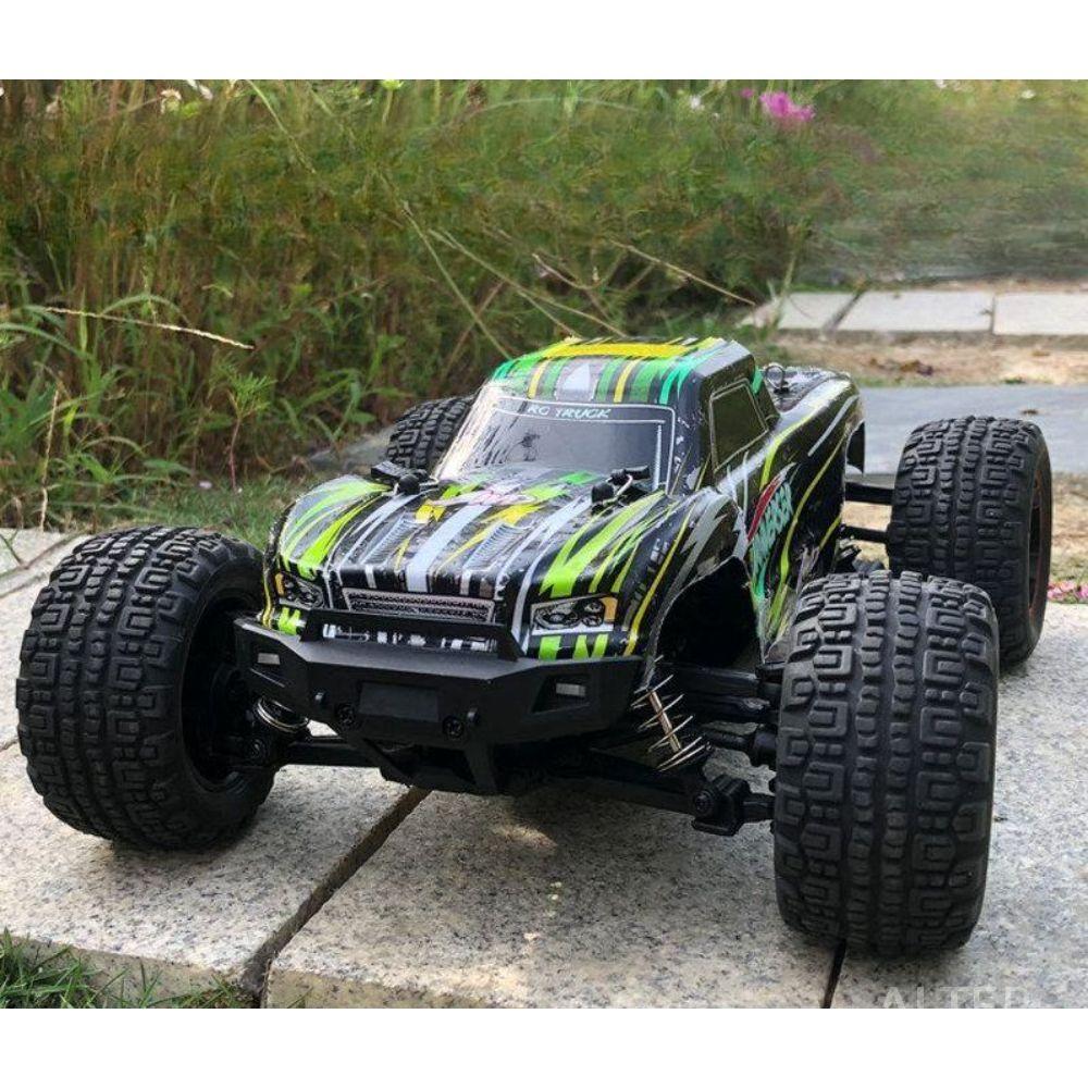 고속 오프로드 드리프트 RC 프로 카 합금 4WD 레이싱 파란색 60KM/H 배터리 3개(90분) - 상세 이미지 3