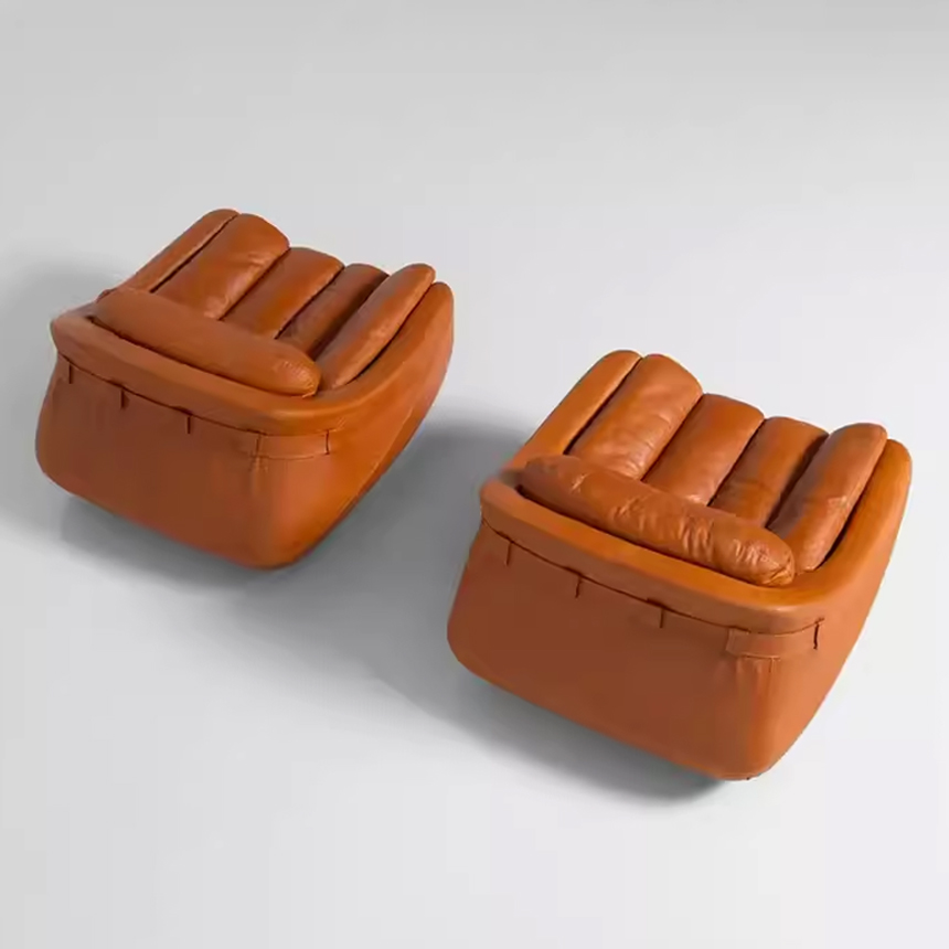 컴포트 라운지 가죽 소파 인테리어 1인용 쇼파