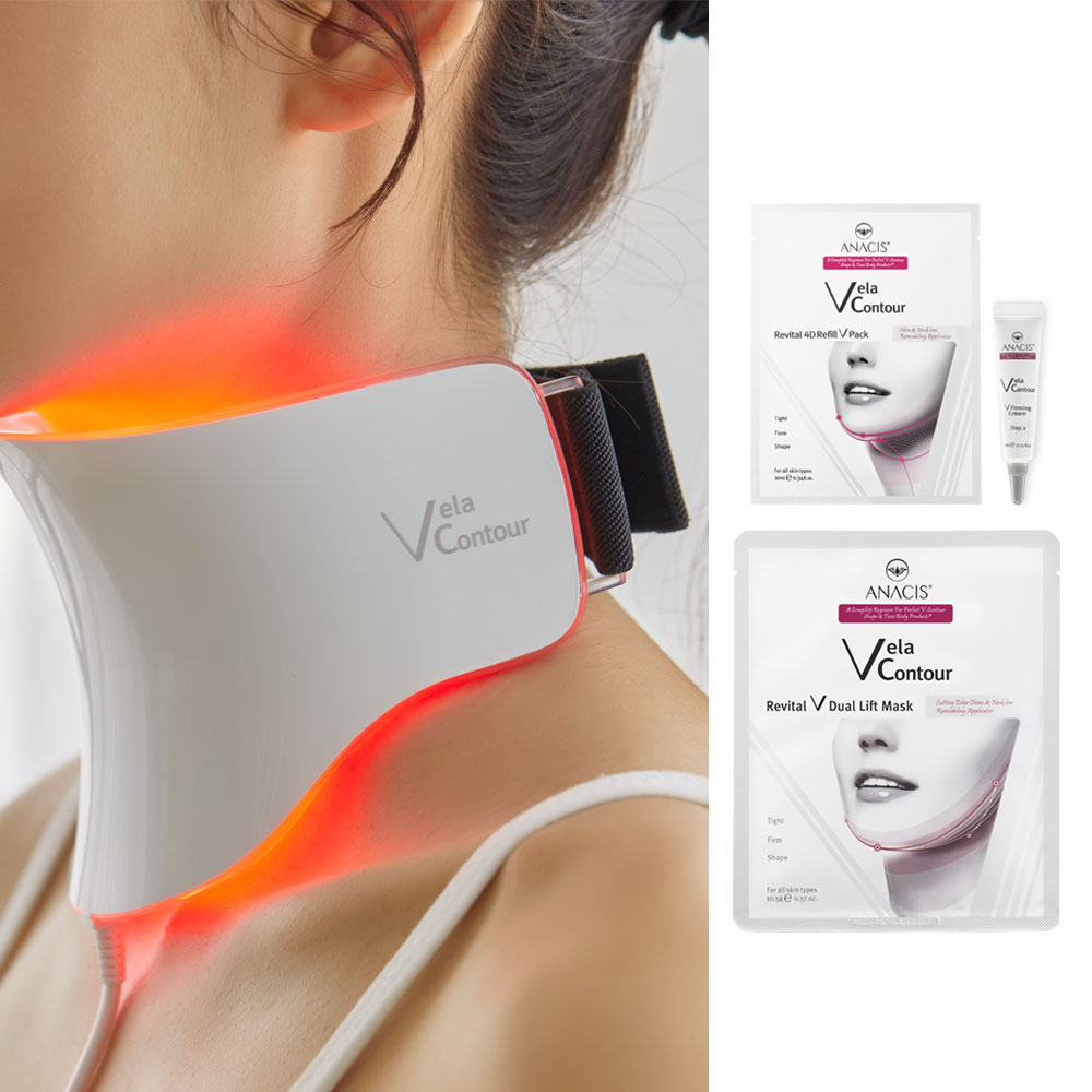 벨라컨투어 LED 목주름 광선 적외선 마스크 늘어진목 홈케어 리프팅 뷰티 디바이스 제품 이미지