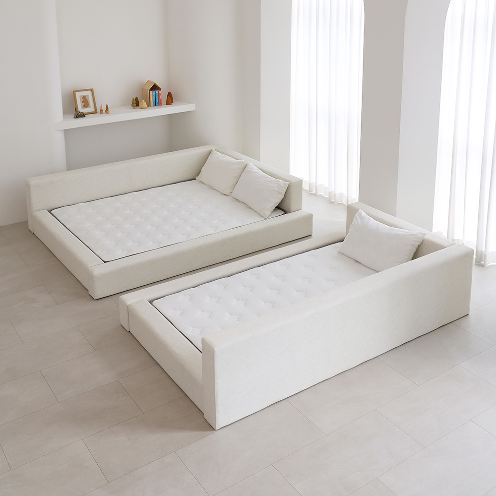 원목 저상형 침대 프레임 깔판 매트리스 받침대 침대받침 패밀리 접이식 깔판 소나무 미니싱글