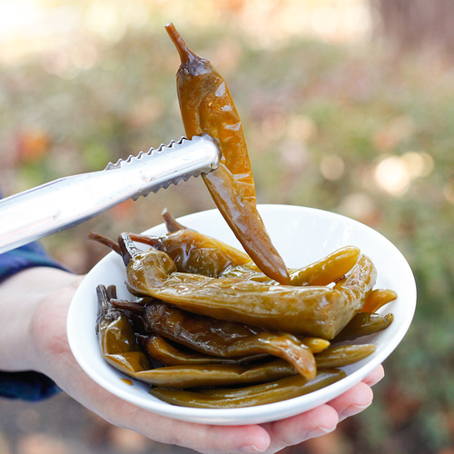 고추간장장아찌 삭힌고추 절임 국산 순창 향적원 - 상품 이미지