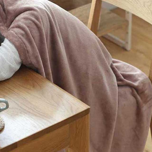 무릎 덥개 극세사요 예쁜 블랭킷 이불 겨울 낮잠요 100x150 그린 - 상품 이미지