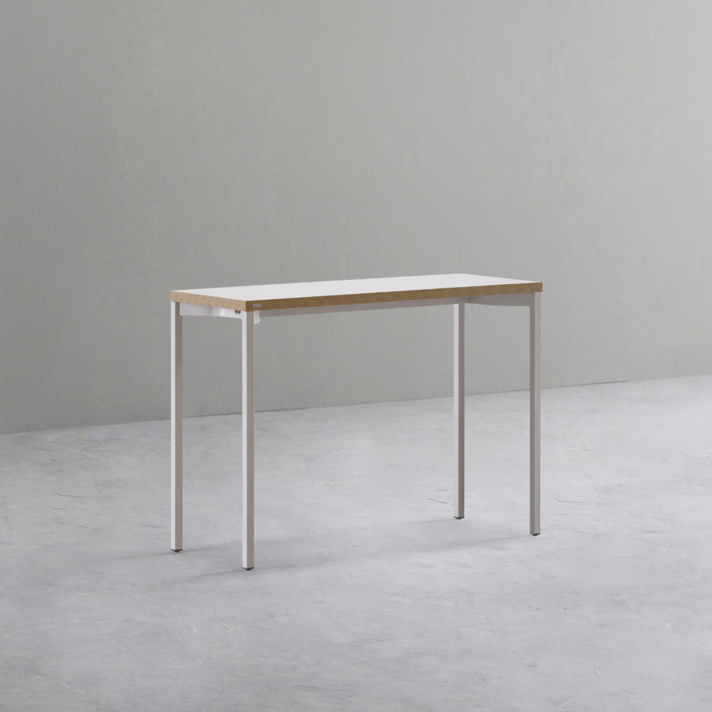 데스커 베이직 책상 1000x400mm, 화이트 - 상품 이미지
