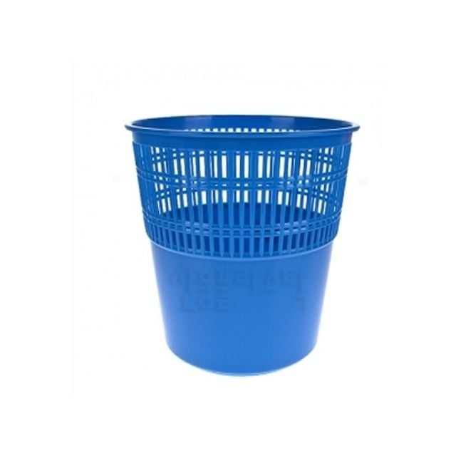망사원형휴지통 파랑/245x210mm (1개) - 메인 이미지
