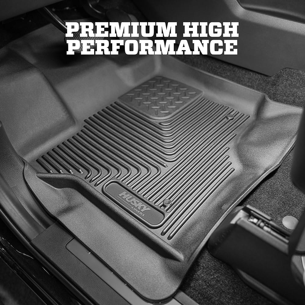 Husky Liners X-act 컨투어 바닥 1개 콘솔 블랙 익스플로러에 적합, 2022-2025 - 매트 2열 3열, 버킷 포함 51941 포드 - 상세 이미지 3