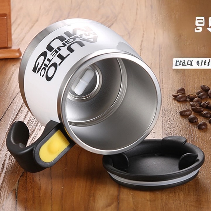 우루 오토 마그네틱 회오리 머그컵 380ml 스텐 밀폐 보온 전동 회전 블렌드 텀블러 - 상세 이미지 2
