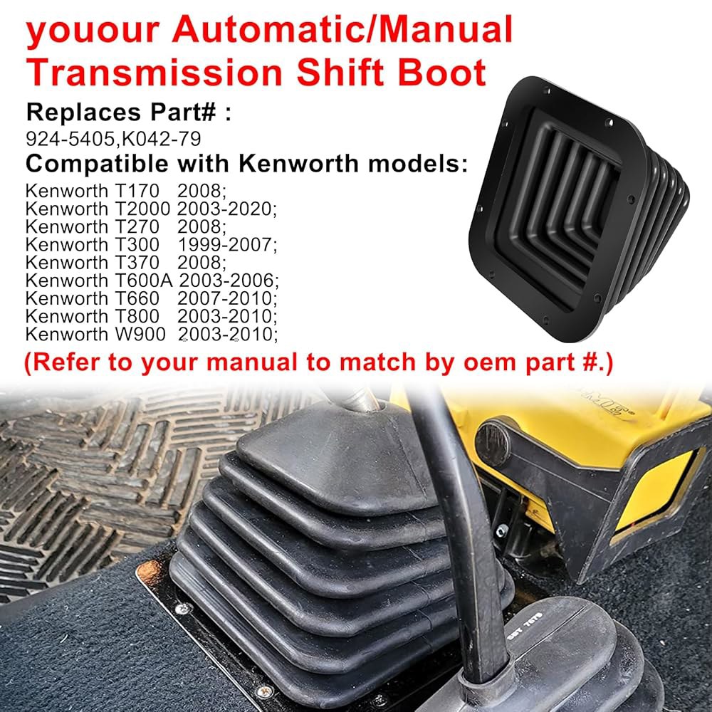 yourour 924-5405 자동/수동 변속기 시프트 모델과 호환, OEM 일부 K042-79 Kenworth 교체. 부츠, - 상세 이미지 2