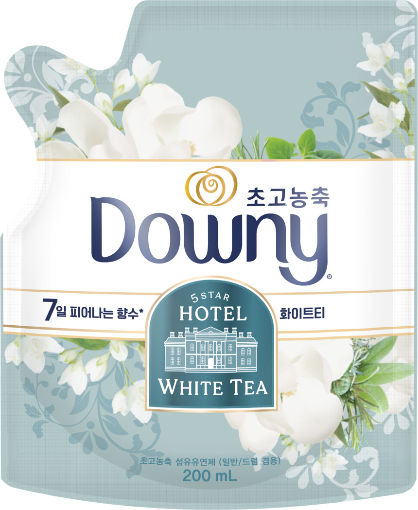 다우니 엑스퍼트 실내건조 프레시 클린 초고농축 섬유유연제 본품 1L 5개+(증정)샘플 200ml 1개 사진 2