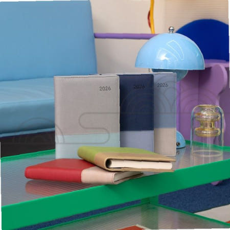 다이어리 수첩 투톤 컬러 블록 디자인 사무용품 학습 노트 플래너 업무용 기록장 데일리 위클리 먼슬리