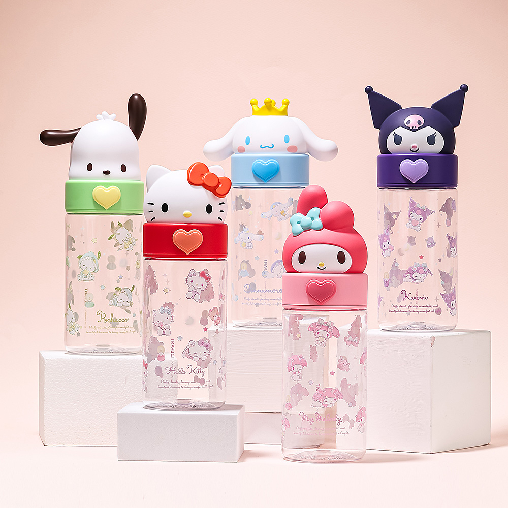 산리오 페이스팝 트라이탄 물통 초등 물병 500ml, 시나모롤 - 상세 이미지 5