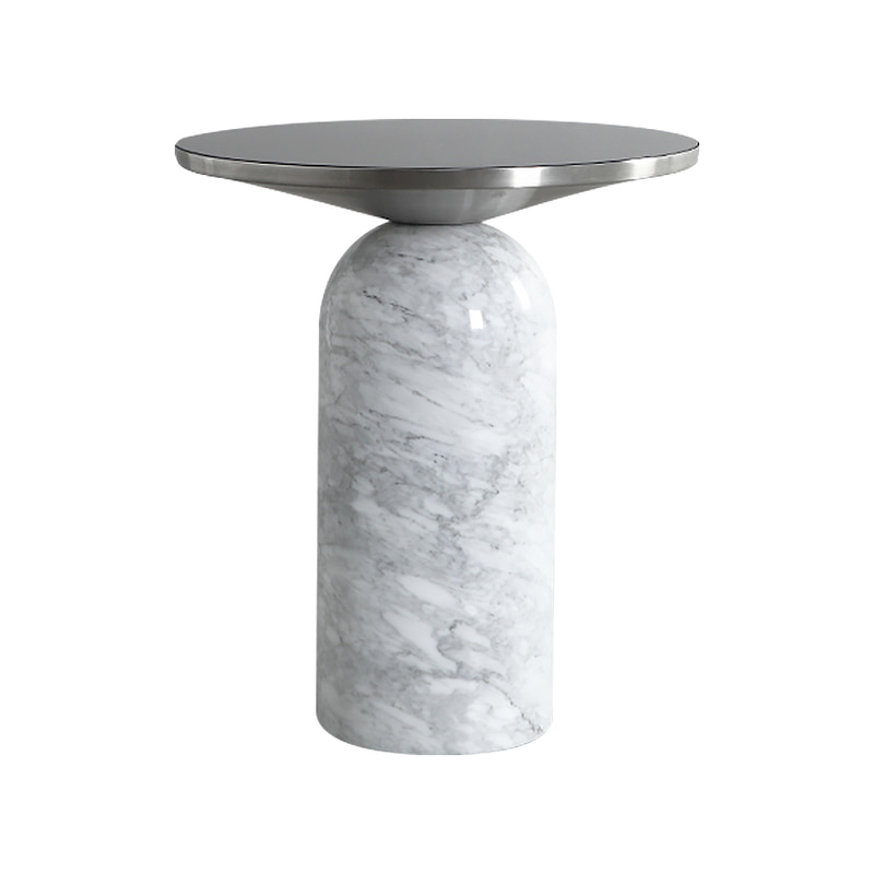마블 컬럼 심플 대리석 사이드 테이블 모던 카페 거실 티 협탁
