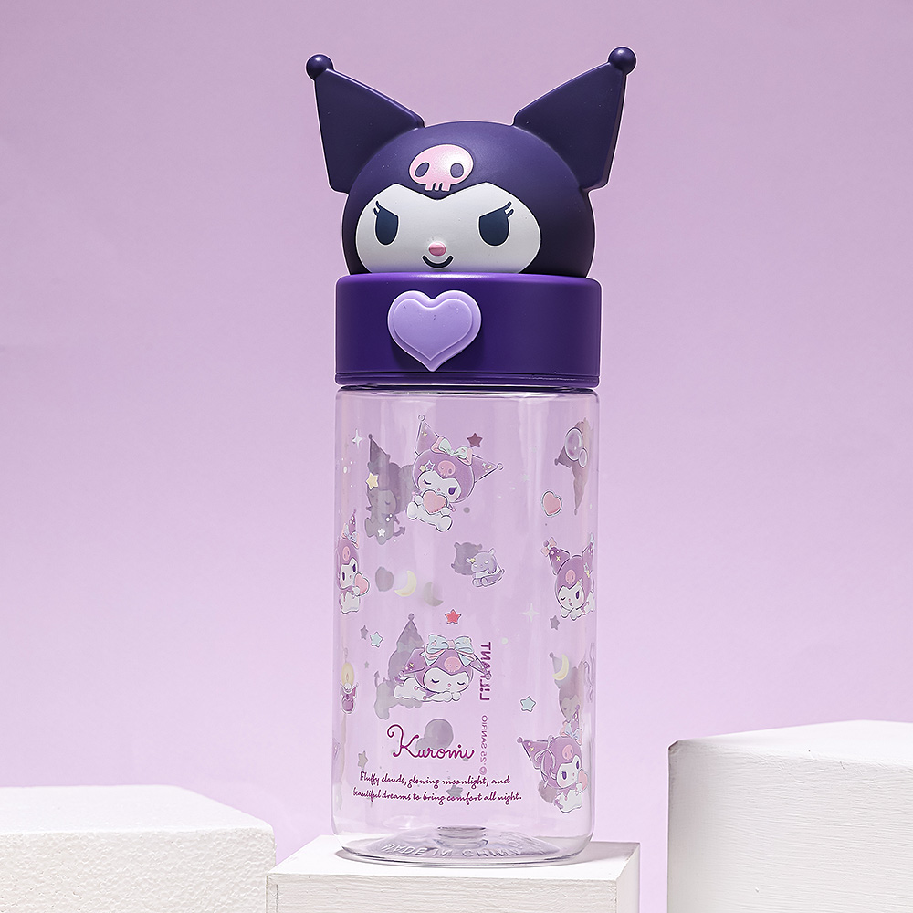 산리오 페이스팝 트라이탄 물통 초등 물병 500ml, 쿠로미 - 상품 이미지