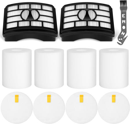 Jollsung 상어 로테이터 프로 트 어웨이 NV500 NV501 NV502 NV503 NV505 NV510 NV520 NV552 UV560 교체 부품 NV680(0 HEPA + 2 Foam &