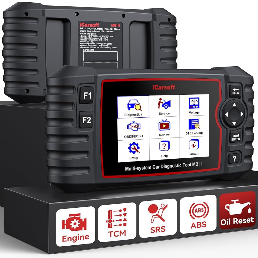 MB II OBD2 스캐너, 메르세데스 리셋/SAS/EPB/ETC/DF/BLD/INJ, 라이브 포함 데이터 시스템 벤츠/스프린터/스마트용, 심층 진단 오일 스캔 테스트, 도구, - 상품 이미지