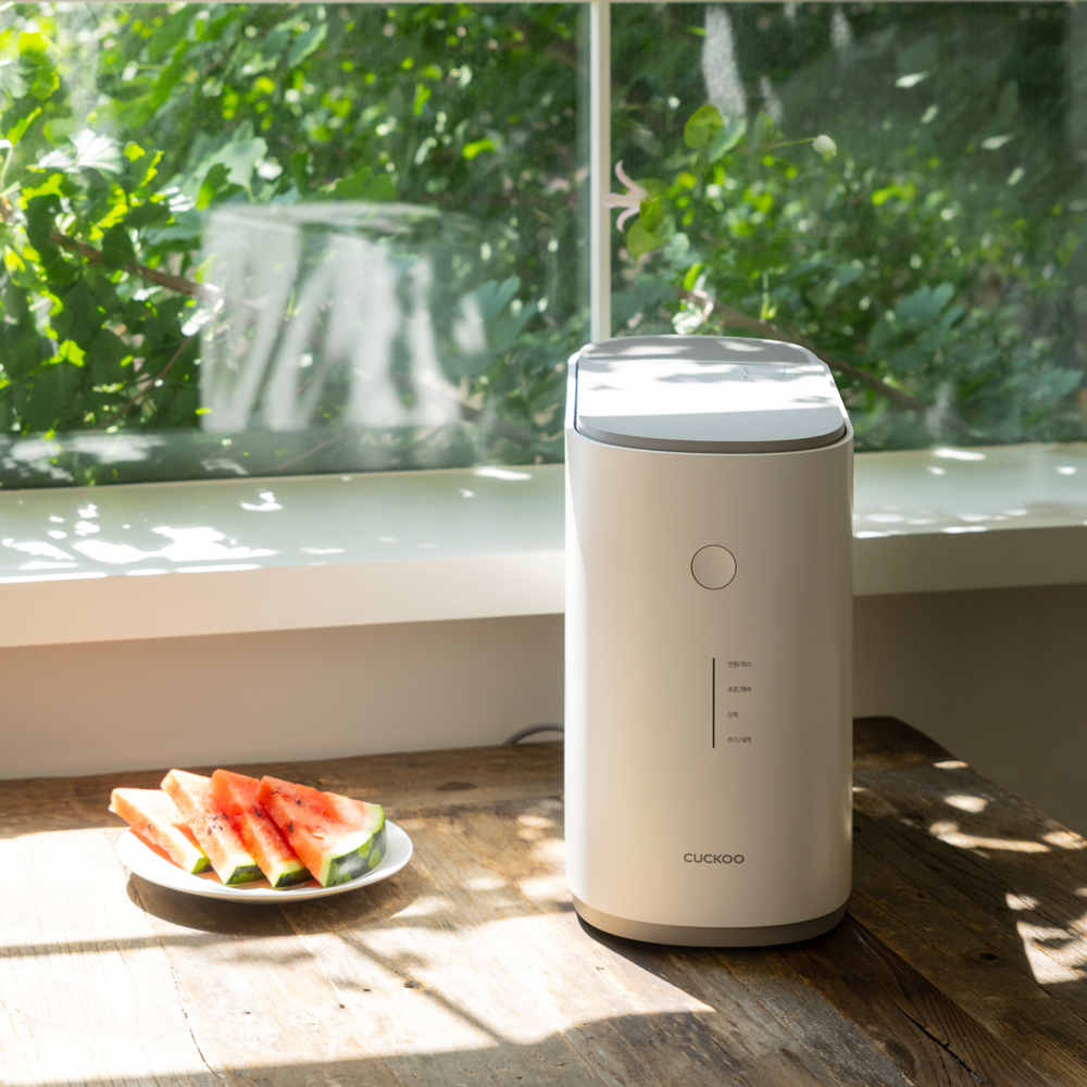 쿠쿠 건조분쇄형 에코웨일 2L 음식물처리기 그레이스화이트 CFD-ENL201DCGW 쿠쿠 직접생산