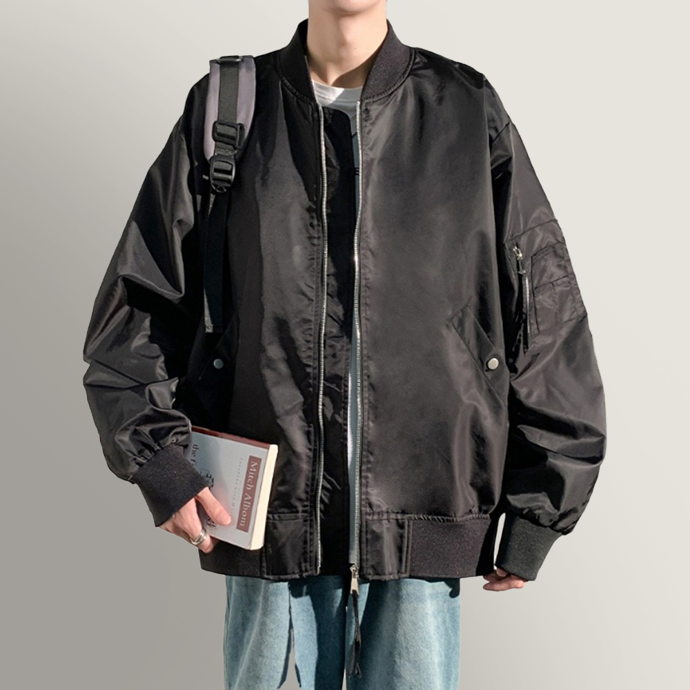 데일리 바람막이 봄잠바 데일리 간절기 경량 봄버 자켓 - 메인 이미지