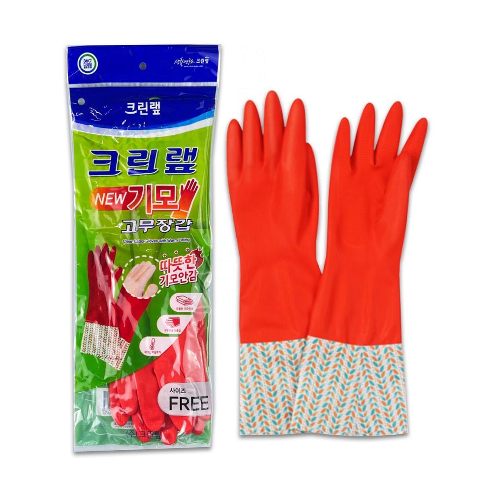 크린랩 기모 고무장갑 (FREE) -O - 메인 이미지
