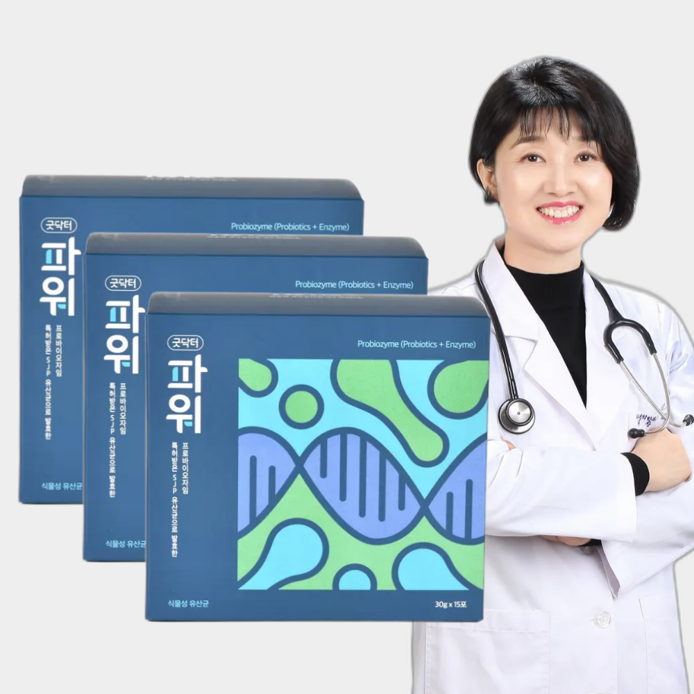 굿닥터 파워 유산균 누가의원 김태균 한 끼 식사 대용 15포, 2개 - 상품 이미지