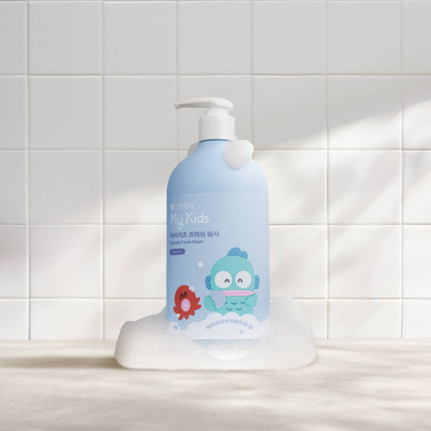 [1+1 한정판 그린핑거 마이키즈 프레쉬 산리오 에디션(한교동) 샴푸+워시 500ml / 키즈워시 키즈샴푸 어린이용샴푸 사진 2