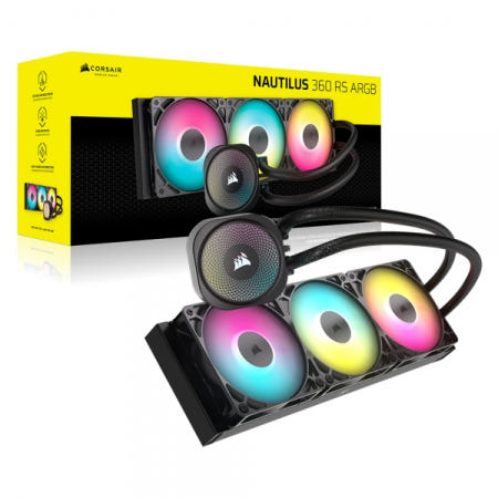 CORSAIR 커세어 NAUTILUS 360 RS ARGB (블랙)