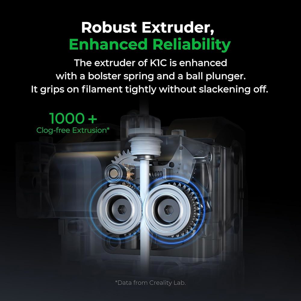 Creality K1C 3D 프린터, 300 C 인쇄를 위한 AI 카메라가 장착된 600mm/s 고속 자동 레벨링 전환 가능한 사일런트 모드 신뢰할 수 있는 탄소 섬유 프린팅 22 - 상세 이미지 3