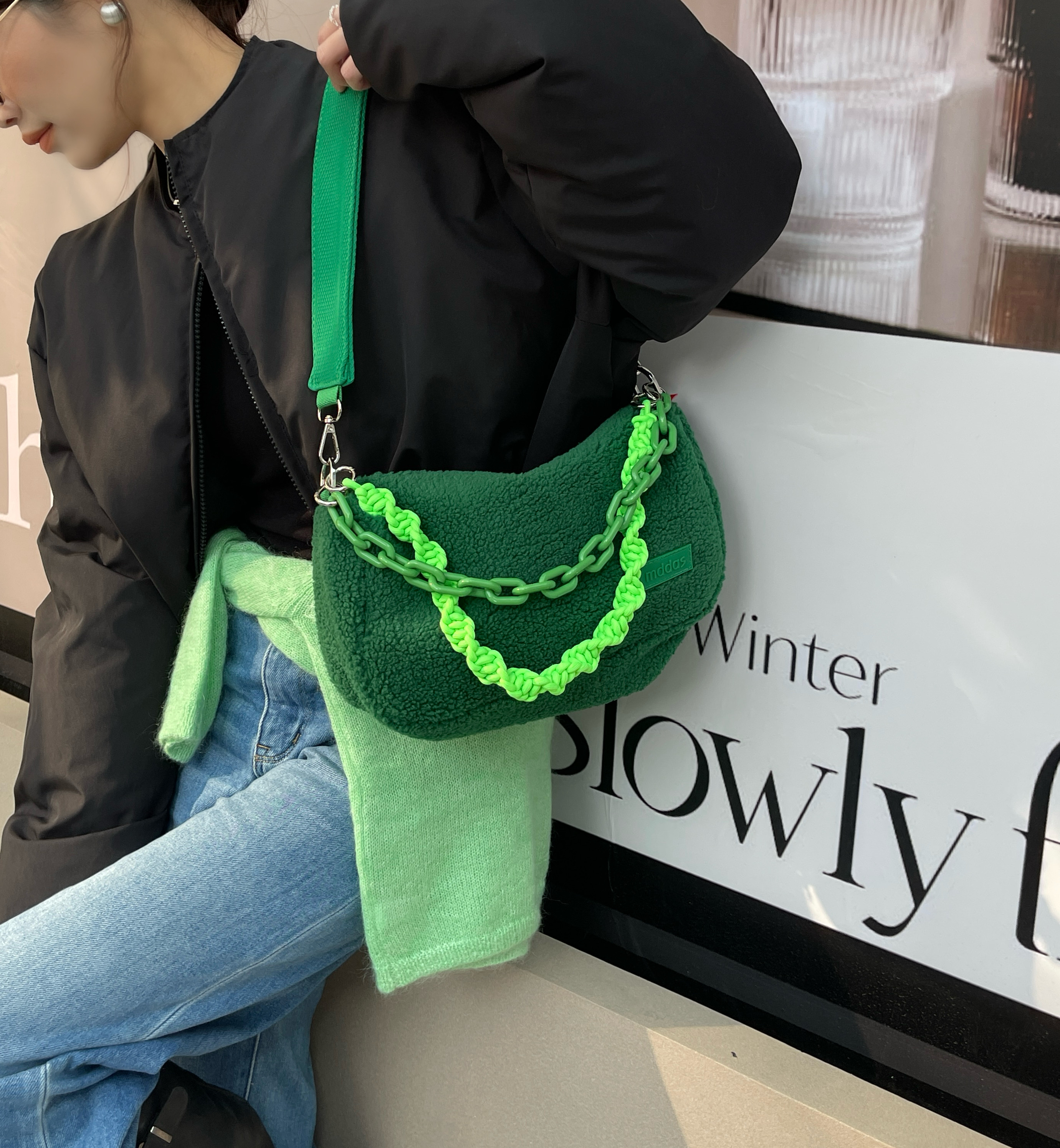 스트랩 여행용 크로스백 보부상 슬링백 핸드폰 해외여행가방 뽀글이 크로스 나일론 미니 백