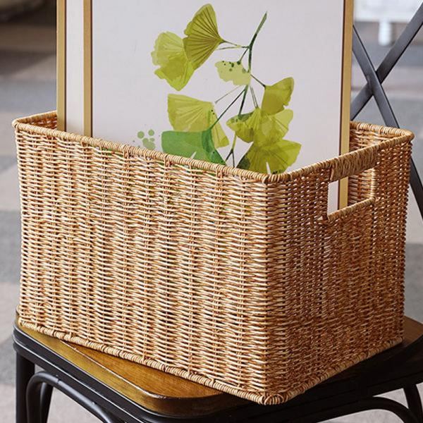 사각 바구니 소품바구니 라탄짜임 44x30cm - 상품 이미지