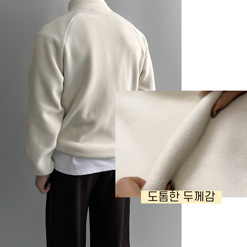 양털후리스집업 폴리스자켓 남자퍼자켓 - 상세 이미지 4