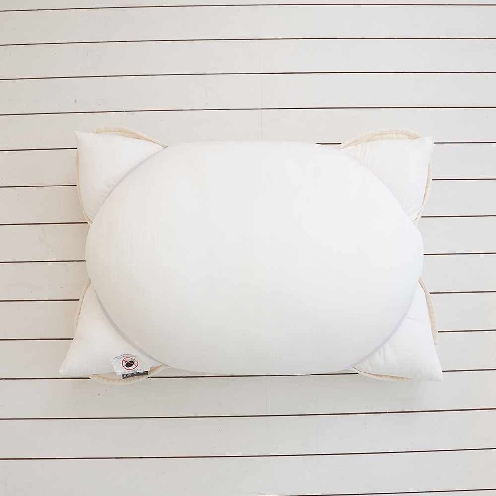 1+1 오가닉 순면 무형광 피그먼트 밴딩 밴드 베개커버 4060