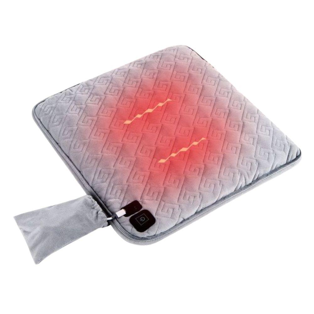온열방석 보조배터리 장판 난방 전기매트 탄소매트 전기 5V USB 브라운 (두께 3cm) 45x45cm - 상품 이미지