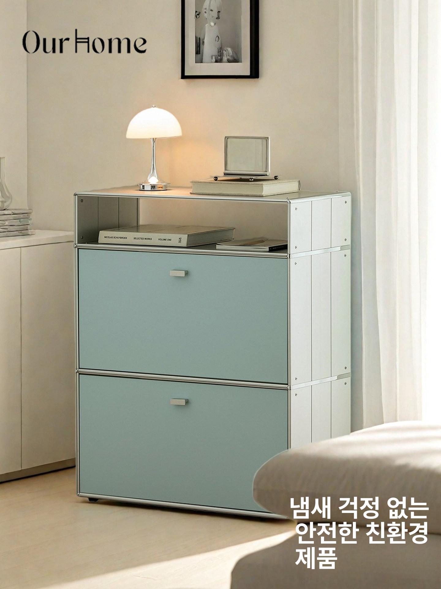 미니멀 모듈 협탁 침대옆 수납장 사이드테이블 침실 인테리어 - 상세 이미지 3