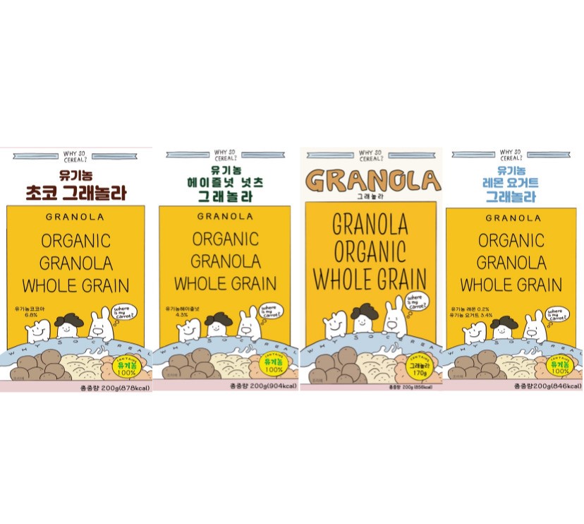 100% 유기농 그래놀라 4종 세트 800g - 상세 이미지 2