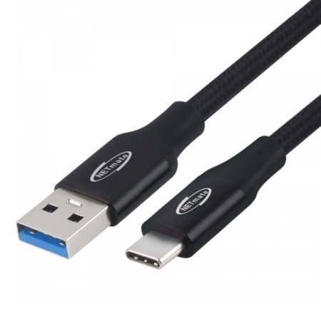 USB 3.2 Gen2 케이블 AM-CM 블랙 1m 고속데이터케이블